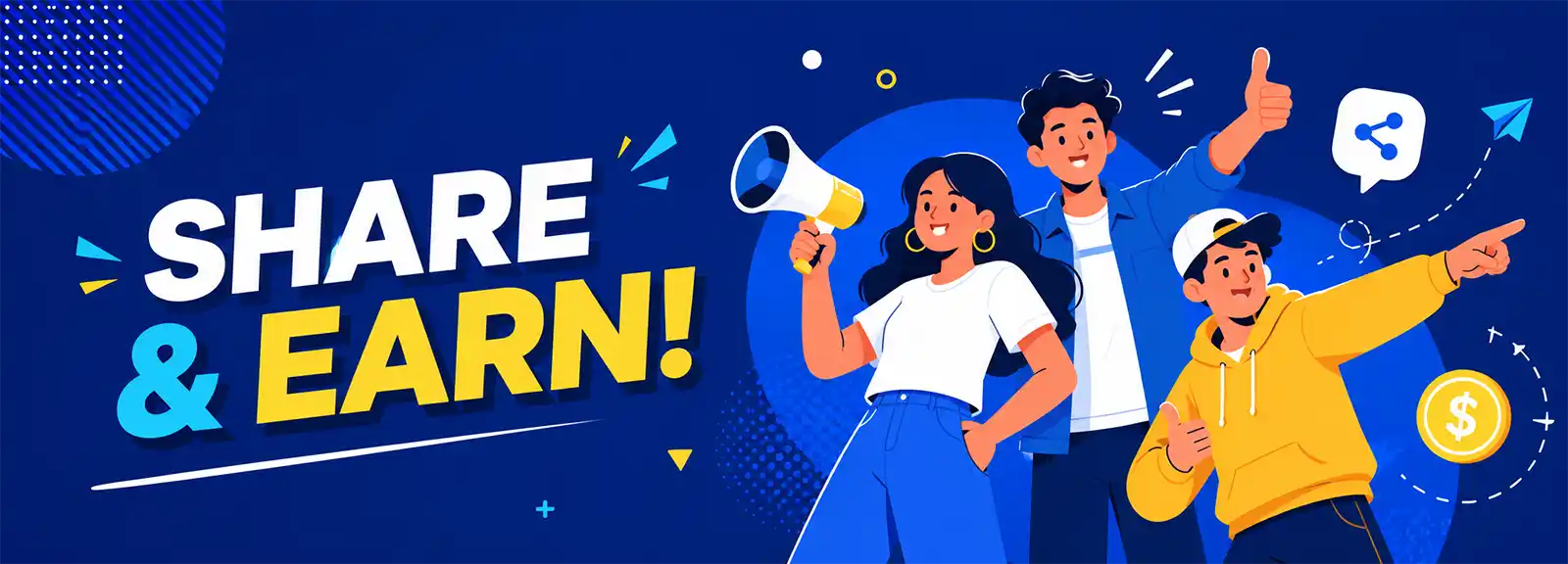 Refer a friend > Use your own link and you will receive 5% every deposit as shares! NO TURNOVER REQUIRED!